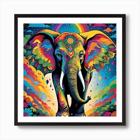 Elephant Painting Art Print