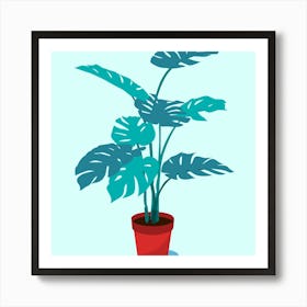 Monstera Plant Art Print