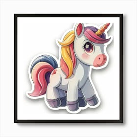 Unicorn Sticker 54 Art Print