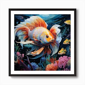 Betta Fish 6 Art Print