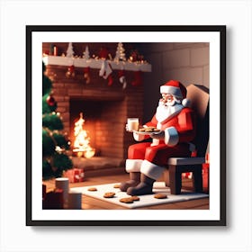 Christmas Santa 18 Art Print