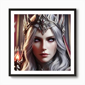 Queen Sorath Closeup Portrait 1 Art Print