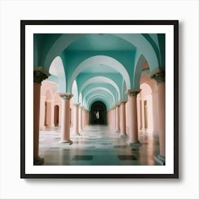 Hallway - Hallway Stock Videos & Royalty-Free Footage 9 Art Print