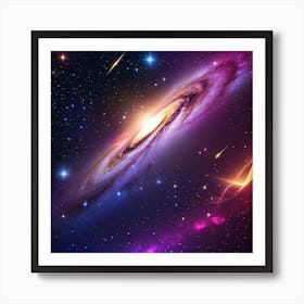 Galaxy In Space Art Print