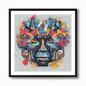 Face Of A Man Art Print