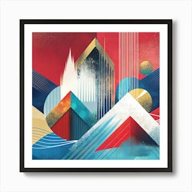 Abstract Cityscape Art Print