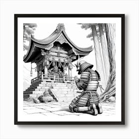 Samurai Art 18 Art Print