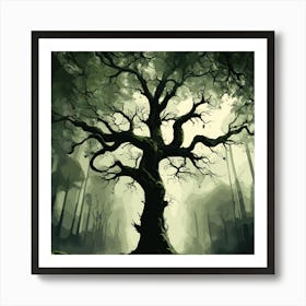 Tree In The Forest Art Print