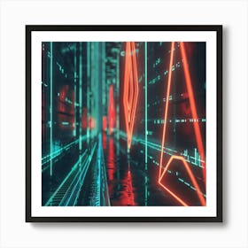 Futuristic City 6 Art Print