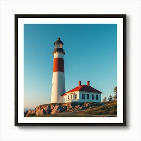 Lighthouse Stock Videos & Royalty-Free Footage 2 Art Print