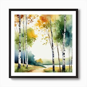 Birch Trees 6 Art Print