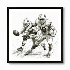 A Football Game Hand Drawn Sketch Illustration 1718670713 1 Art Print