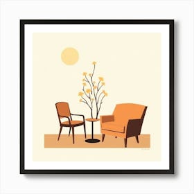 Chair And Table Art Print