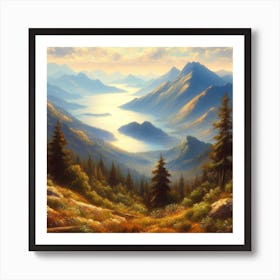 Mountain View Art Print