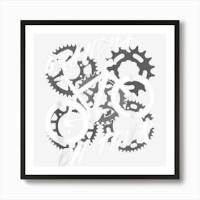 Grandma On Tour Grandmother Is Biking Bicycling Art Print