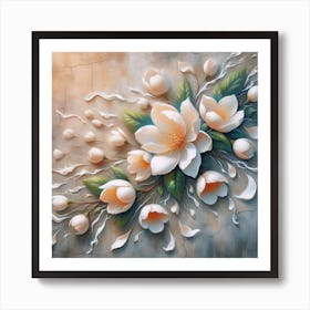Magnolia Painting Art Print