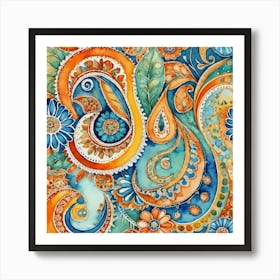 Paisley 8 Art Print