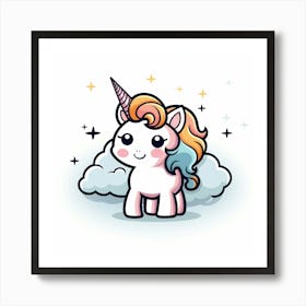 Cute Unicorn 41 Art Print