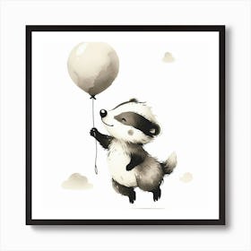 Badger Art Print