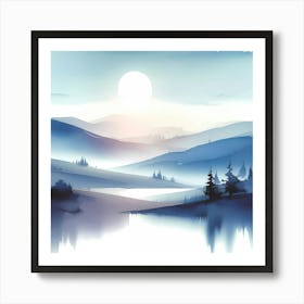 Landscape Painting 50 Art Print