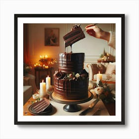 Chocolate Cake Art Print