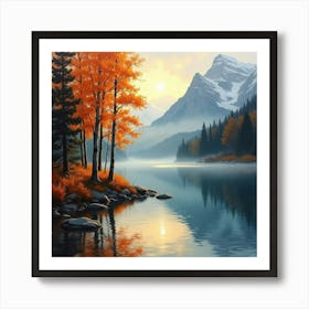 Canadian Wilderness During Autumn Art Print