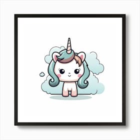 Cute Unicorn 241 Art Print