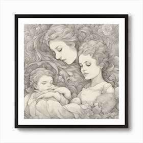 Mother And Child 1 Art Print