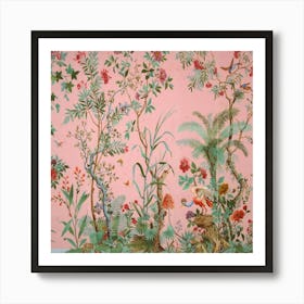 Pink Chinoiserie Art Print