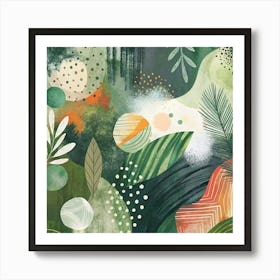 Green Leaves Art Print