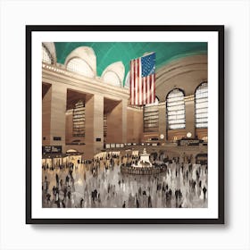 0 Grand Central Terminal New York C Art Print High Esrgan V1 X2plus Art Print