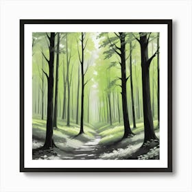 Path In The Woods Art Print