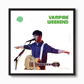 Ezra Vampire Weekend Art Print