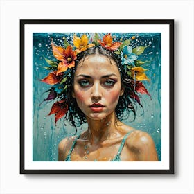 Water droplets Art Print