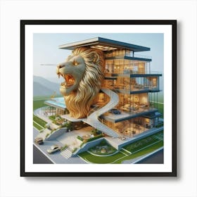 Lion House Art Print