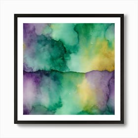 Abstract Watercolor Painting 11 Art Print