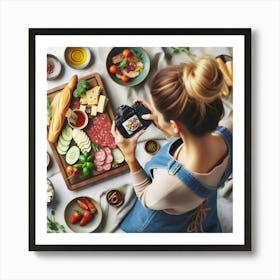 Charcuterie Board Photography: A Food Influencer’s Instagram Post Art Print