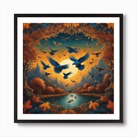 Crows 1 Art Print