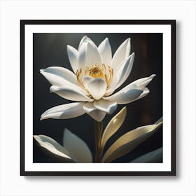 Alabaster Lily Art Print