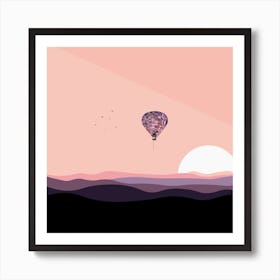 Hot Air Balloon In The Sky Art Print