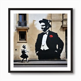 Portrait Of Banksy Art Print