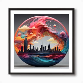 Cityscape Art Print