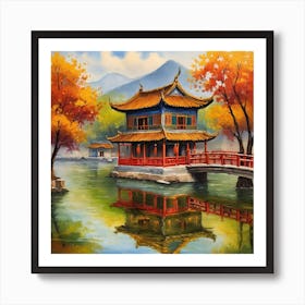 Chinese Pagoda Art Print