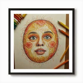 Face Of The Sun Art Print