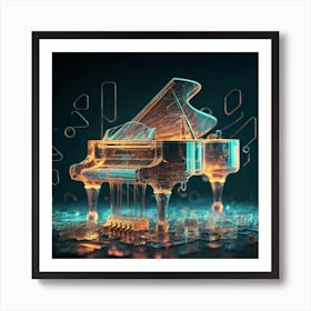 Abstract Piano Art Print