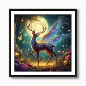 Fairy Deer 1 Art Print