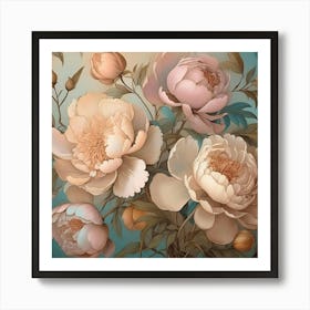 Peonies 4 Art Print