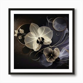 Abstract Floral Painting Art Print