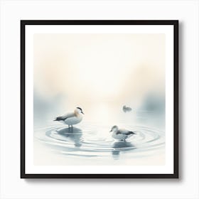 Ducks In the Pond Art Print