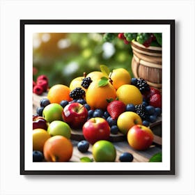 Fruit Basket 3 Art Print